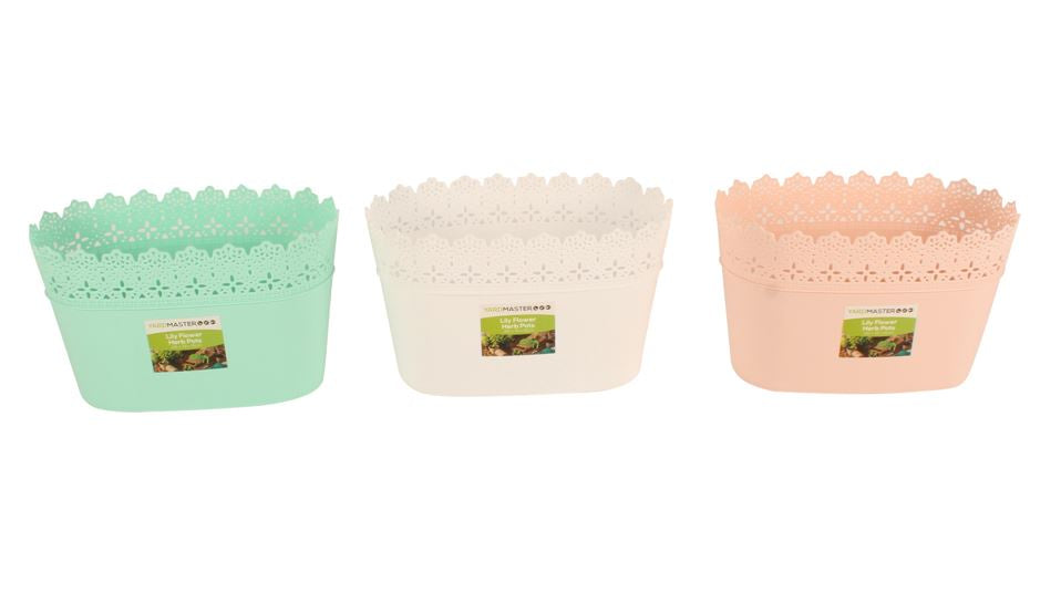 Lily Flower Herb Pot 26cm