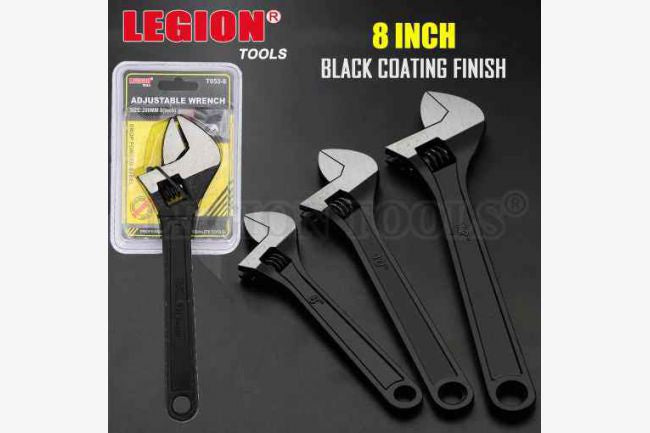 Black Adjustable Wrench-8, 200mm