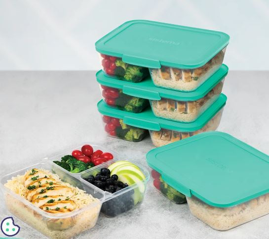 Sistema® 1.9L Meal Prep™ Nest It - 5 Pack