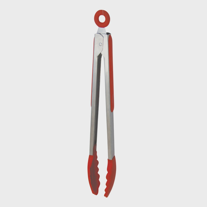 Avanti Silicone & Stainless Tongs 30cm Red