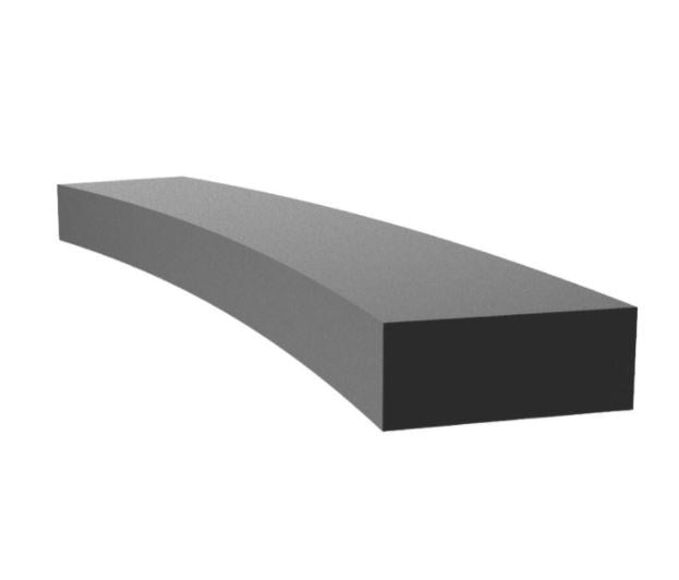 Proflex EPDM Sponge Strip Rectangle 6 x 12mm Per Metre