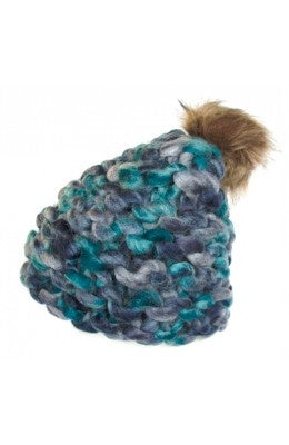 Kiwistuff Hat Heavy Knit Blue/Green
