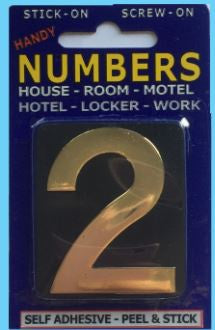 Street Numbers No.2 Black & Gold