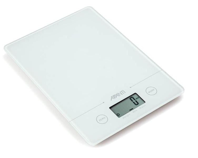 Avanti Compact Kitchen Scale White 5kgs/1g
