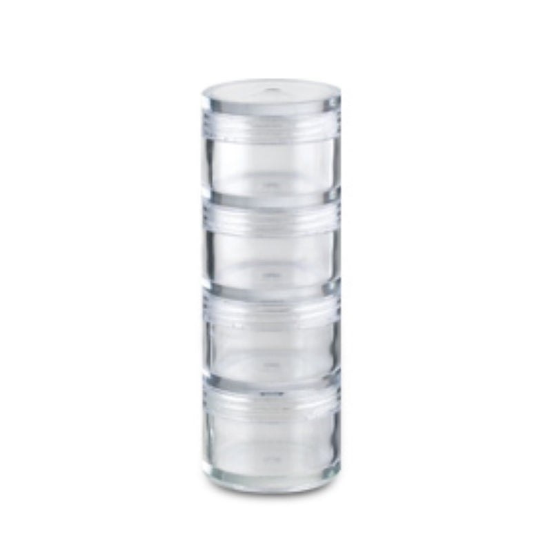 Pill Container Stacking 4 Tier Screw Type