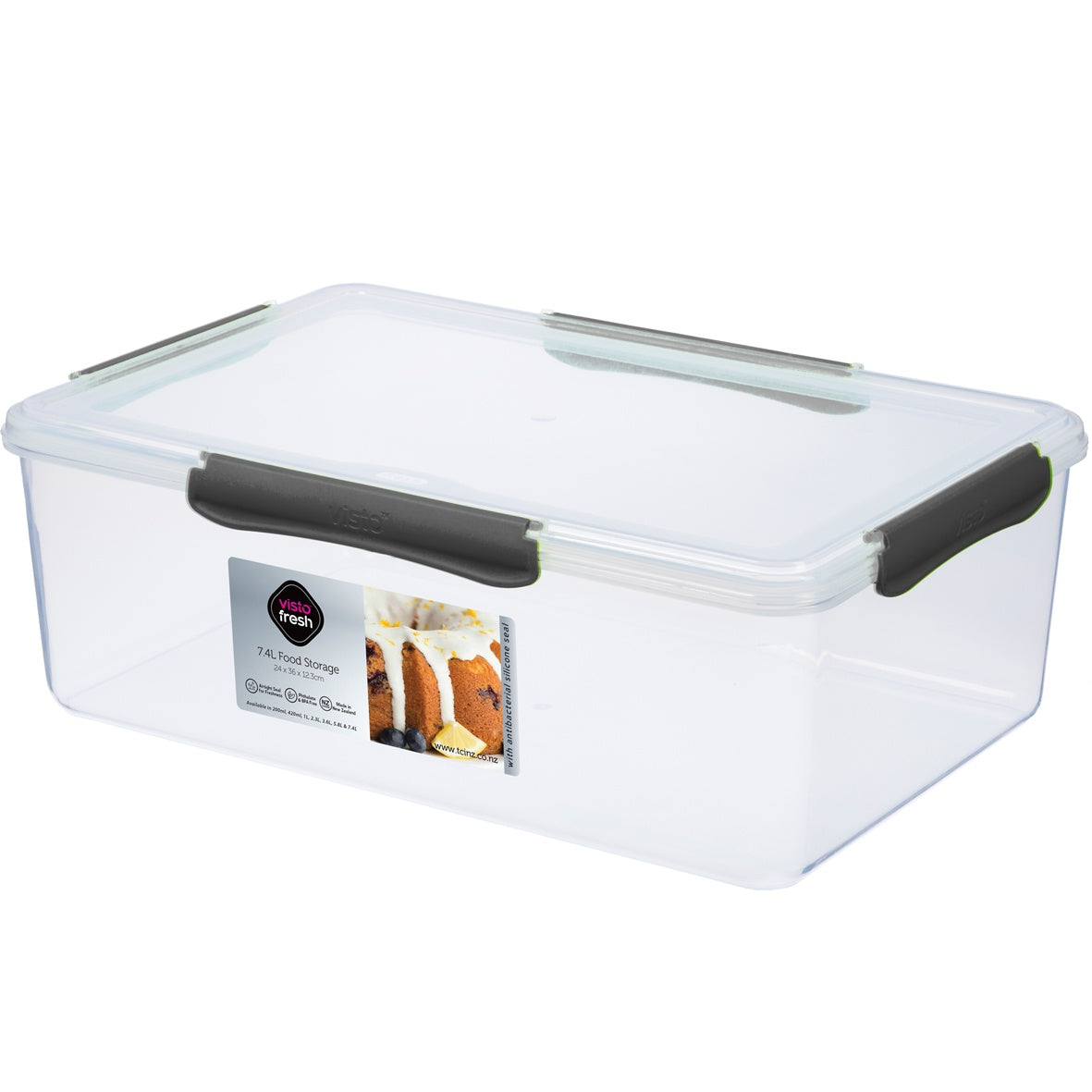 Visto Fresh 7.4L Food Storage Container Charcoal