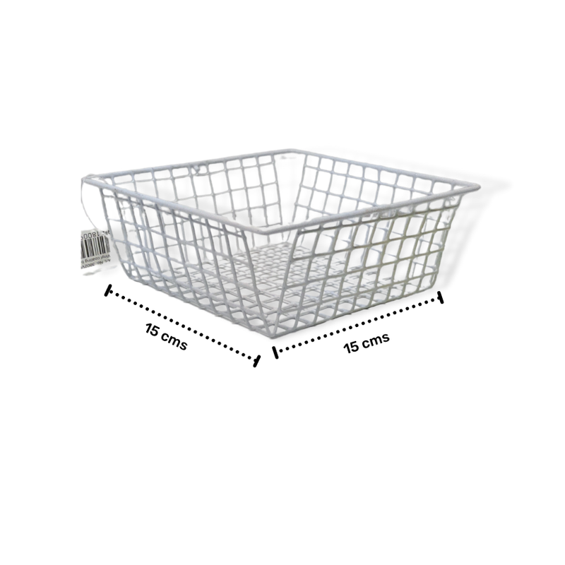 Basket Wire 155x155x60mm White