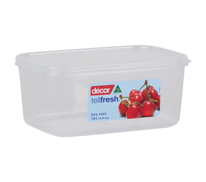 Tellfresh™ Food Container, Oblong, 1.8L