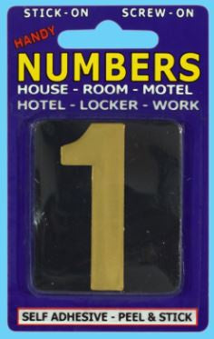 Handy Street Numbers No.1 Black & Gold