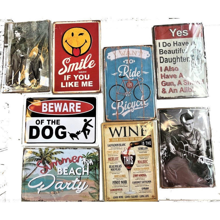Tin Plate 30x20cm Assorted Designs
