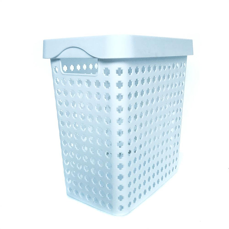 Basket, With Lid Cover, Large, White