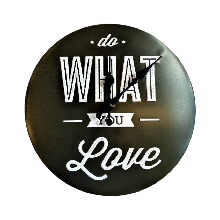 Metal Wall Clock D - Do What You Love
