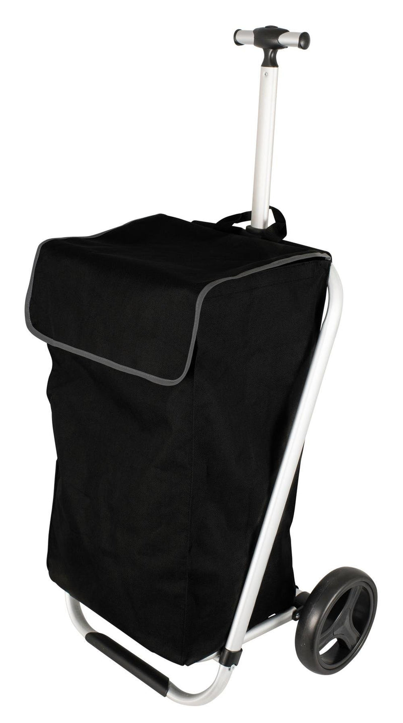 Karlstert Aluminium Telescopic Handle Shopping Trolley Black 40Lit