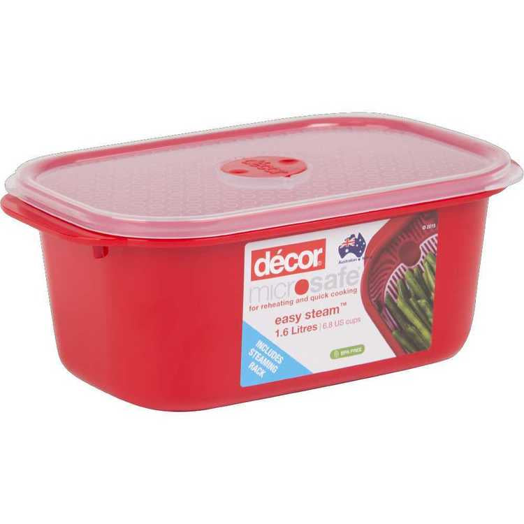 Décor Foodstorer, Microsafe Lit with Rack, 1.6L