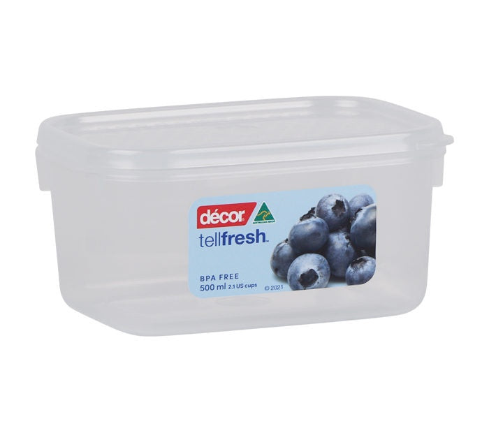 Décor Tellfresh™ Oblong Food Container, 500ml