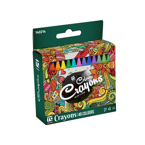 Colour Crayons, 8x80mm, 48&