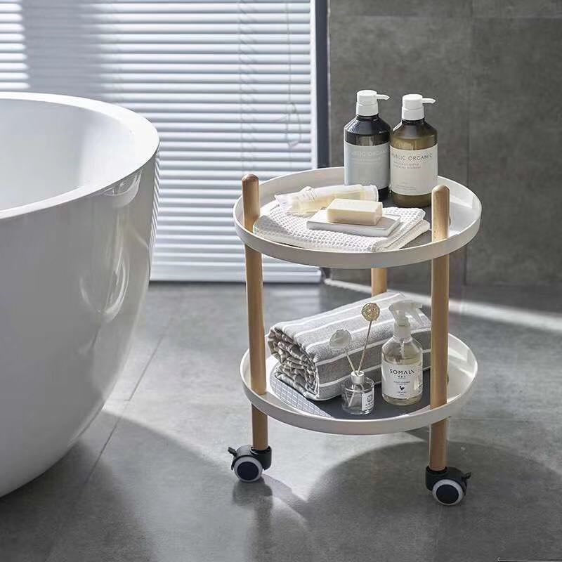 2 Tier Serving Trolley Round 39*84