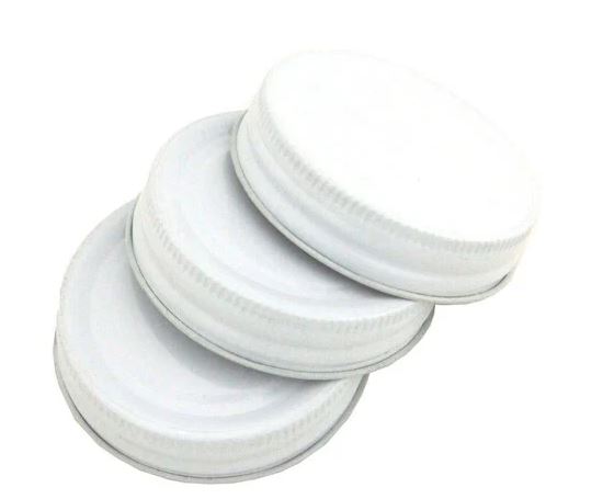 Kates Jar Lids Set of 3 White 7cm fits 007/008