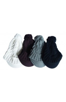 Hat Knit - Style DM01-10, Black