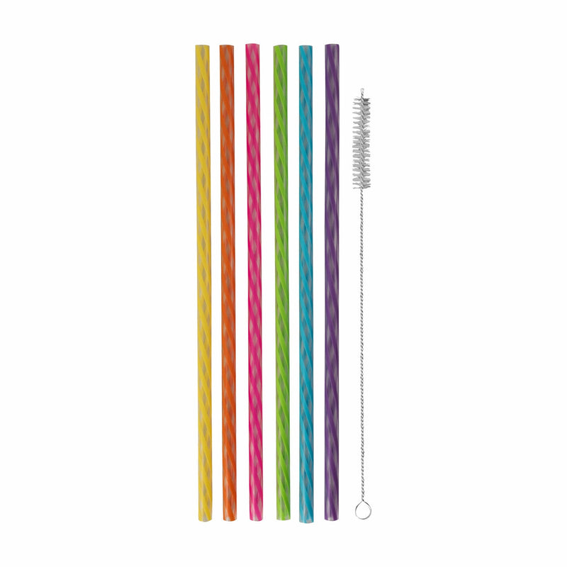 Avanti Reusable Straws Rainbow 24&