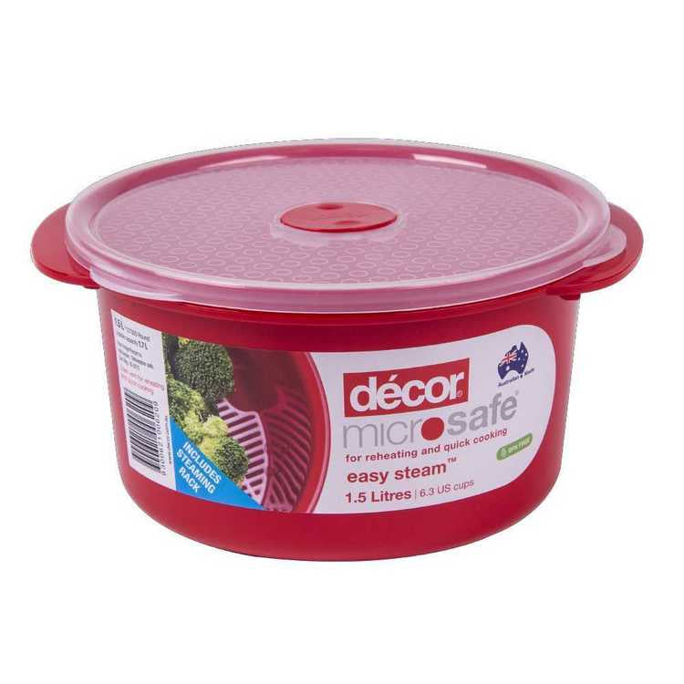 Decor Foodstorer, Microsafe Lit with Rack, 1.5L