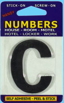 Handy House Letter Alphabet, C, Black Alphabet - No Base