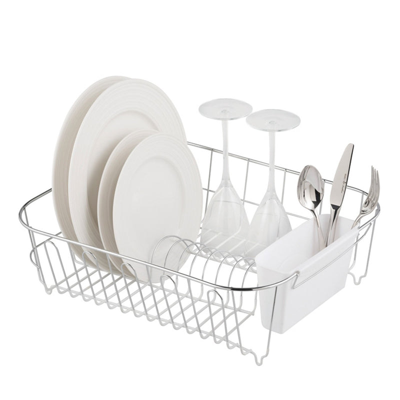 Avanti Large Slimline Dishrack - White