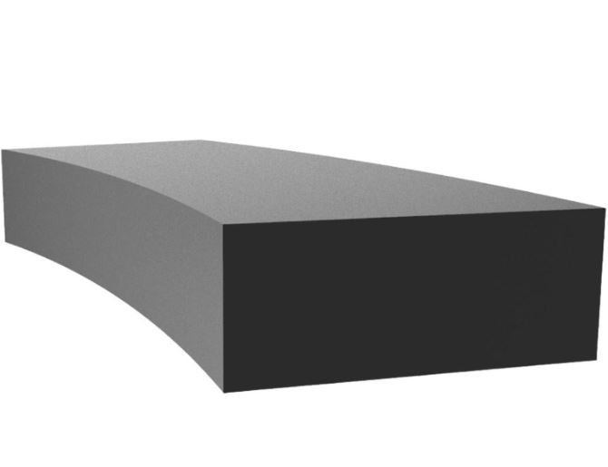 Proflex EPDM Sponge Strip Rectangle 12 x 50mm Per Metre