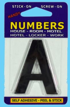 Handy House Letter Alphabet, A, Black Alphabet - No Base