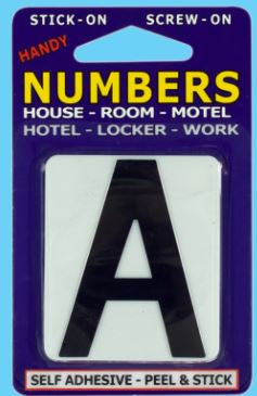 Handy Street Numbers No.A White & Black