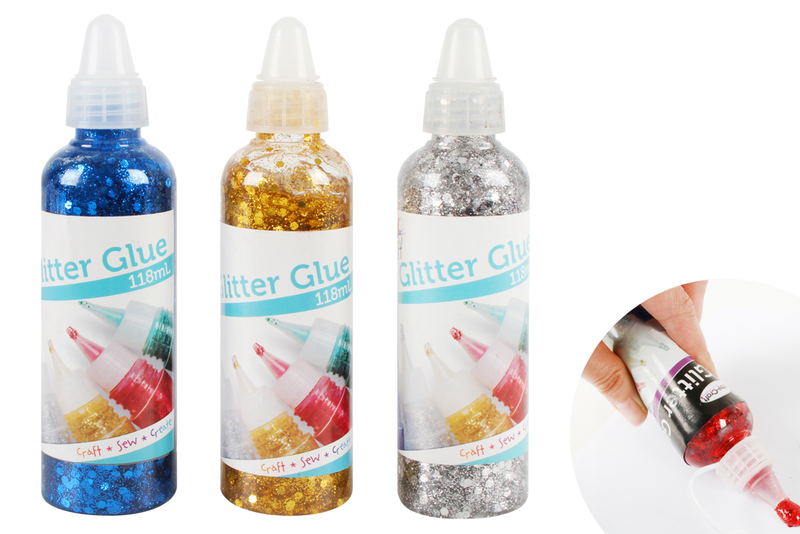 Glitter Glue  Asst colour 118ml