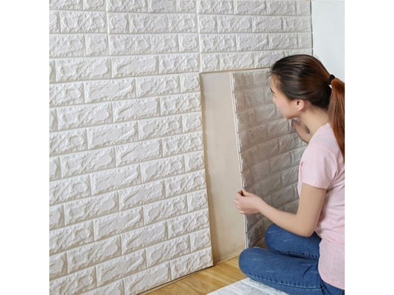 3D Wall Tile Sheet with Sticky Back 77cm x 70cm