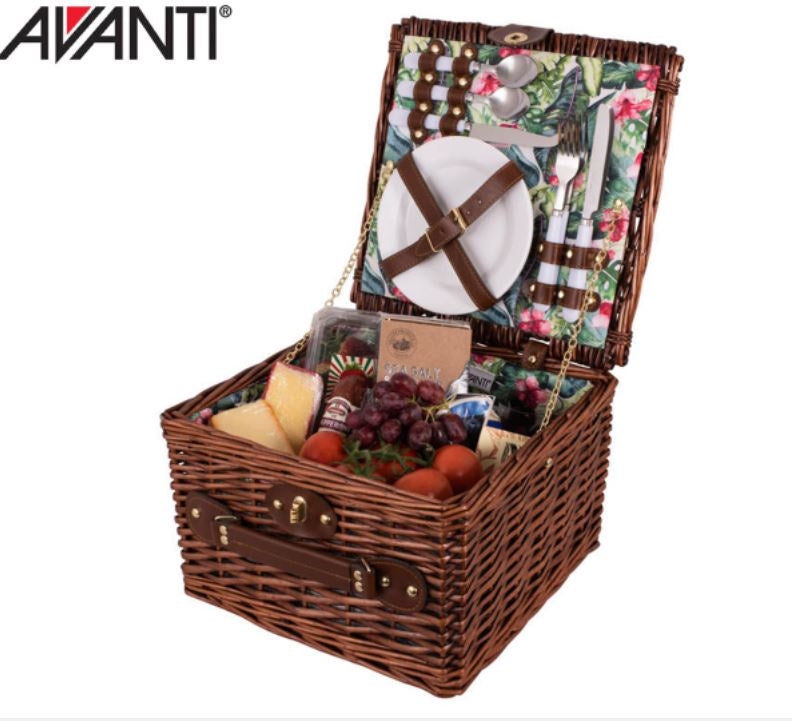 Avanti 2 Person Picnic Basket Hibiscus