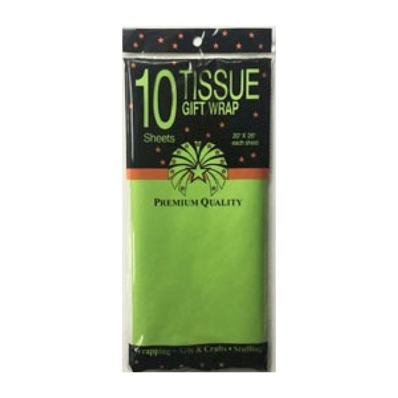 Tissue Paper Gift Wrap 10 Sheet Light Green