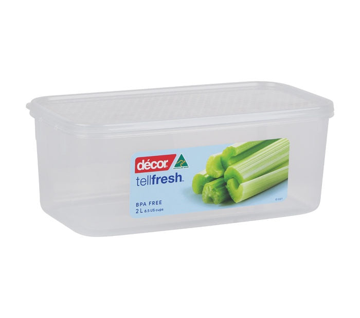 Décor Tellfresh™ Oblong Food Container, 2L
