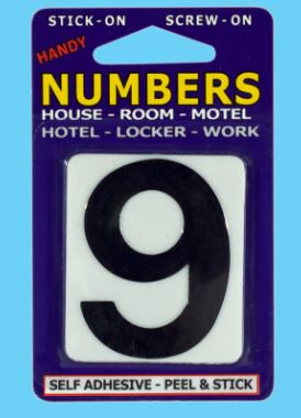 Handy Street Numbers No.6 White & Black