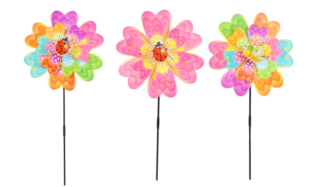 Xtra Tall Bug And Flower Wind