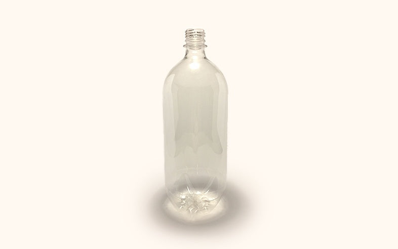 Brew Bottle, 1.25 Lit Single w Cap Clear