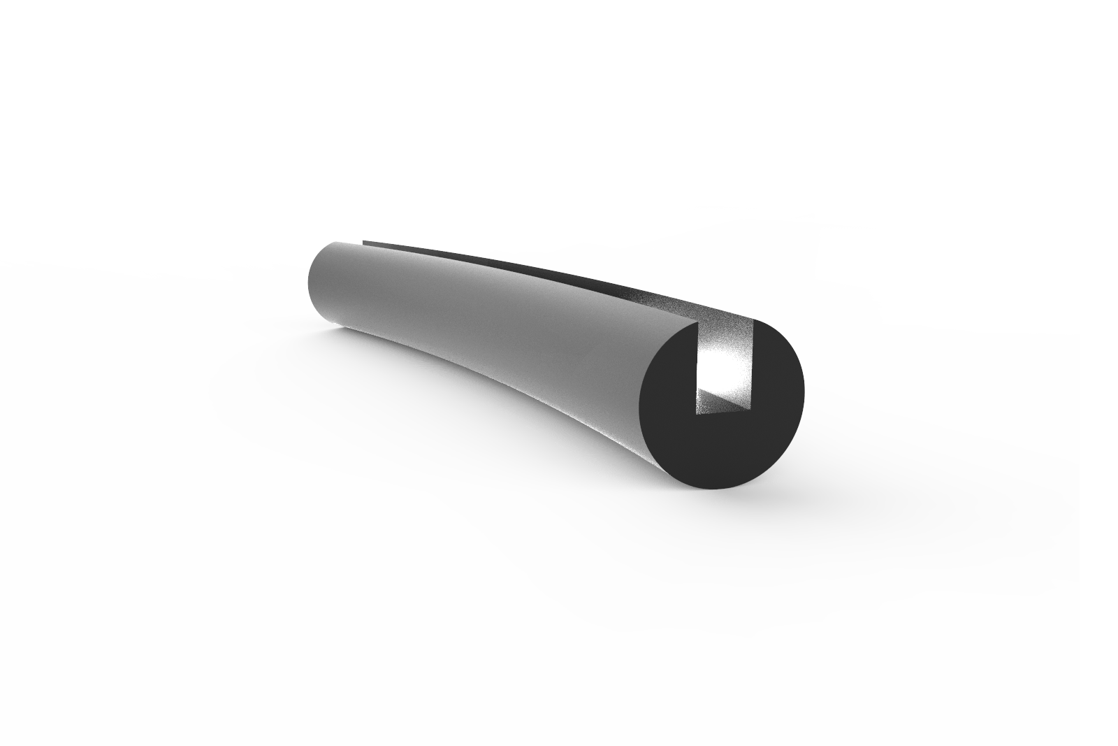 Proflex EPDM Solid Channel 7 11.8 x 4mm Per Metre