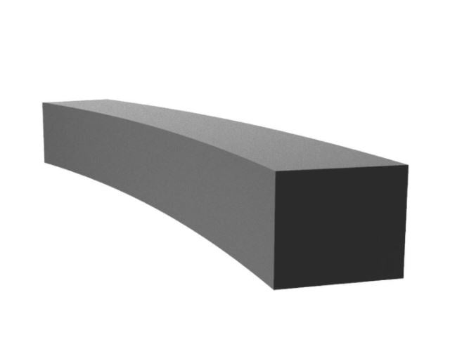 Proflex EPDM Sponge Strip Rectangle 10 x 12mm Per Metre