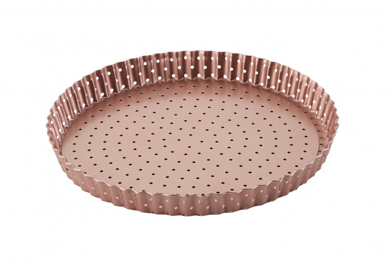 Wiltshire Rose Gold Perforated Round Quiche Pan