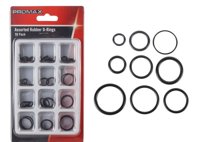 Rubber O Ring 50pc Assorted