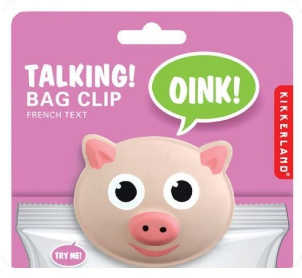 Novelty Bag Clips, Set 2, Pig