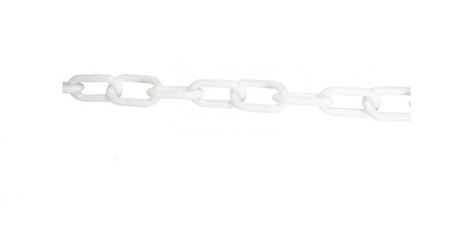 Plastic Chain, 5mm White Per Metre