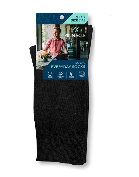 Men’s  Everyday  Socks Size 7-12,  3 Pack NOW