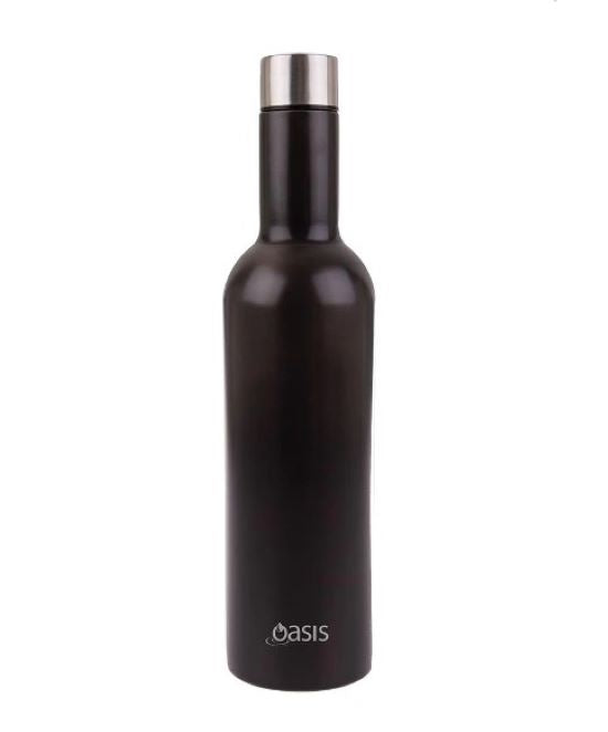 Oasis S/S Insulated Wine Traveller, 750ml, Smoke