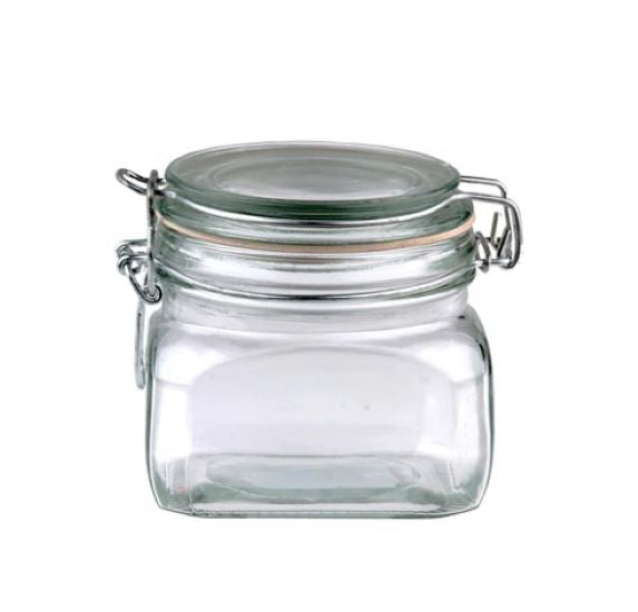Kates Square Clip Top Jar 500ml