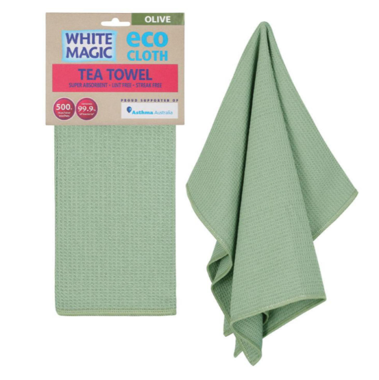 Eco Cloth Tea Towel Olive